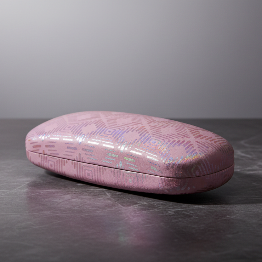 ESTUCHE ALTA RESISTENCIA GLITTER ROSADO