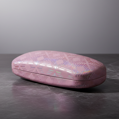ESTUCHE ALTA RESISTENCIA GLITTER ROSADO